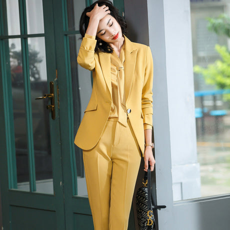 Ladies Business Work Suit Wear 2-piece Set