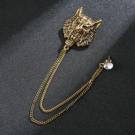 Suit Animal Pin Brooch Simple Badge Accessories