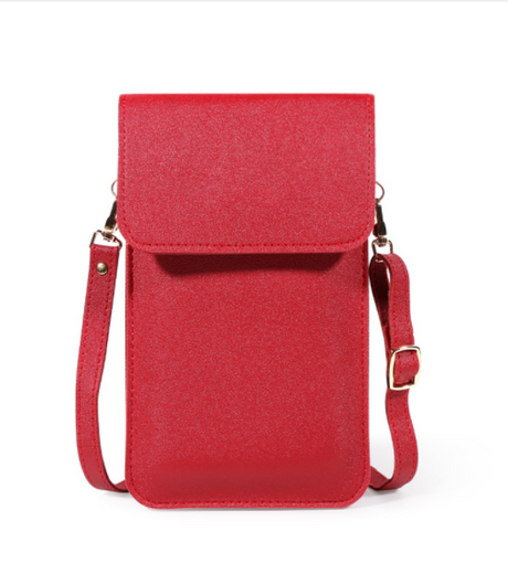 Mini Shoulder Crossbody Bags For Women Casual Solid Color Mobile Phone Bag Long Wallet