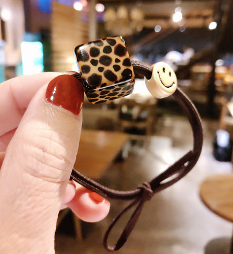 Leopard smiley head rope