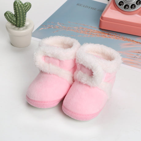 Soft-Soled Toddler Shoes Winter Plus Velvet Cotton Shoes