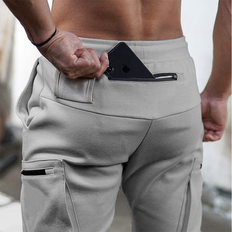 Men's Casual Fitness Trousers New Style Zipper Sports Trousers