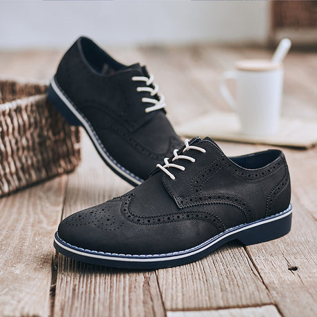 Leather Shoes Men Korean Casual British Formal Wear Men'S Shoes Groom Youth Business Shoes
