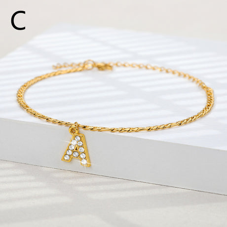 Ancient English Letter Anklet Letter Anklet Spot English Letter Pendant Jewelry