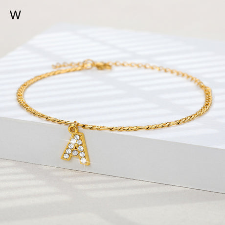 Ancient English Letter Anklet Letter Anklet Spot English Letter Pendant Jewelry