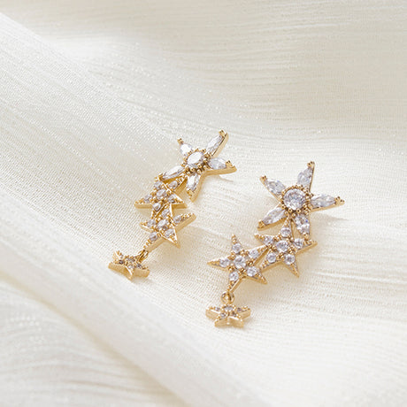 Star tassel earrings