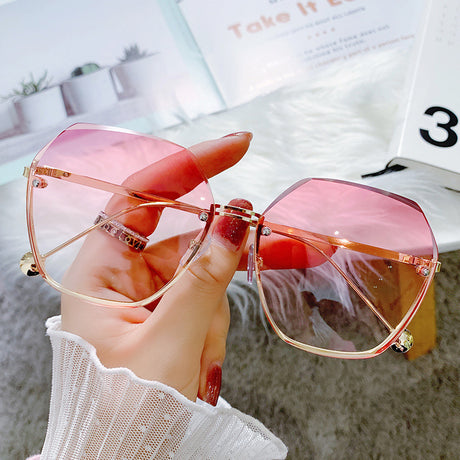 Fashion New Temperament Sunglasses Trend Net Celebrity Trimming Glasses Frame