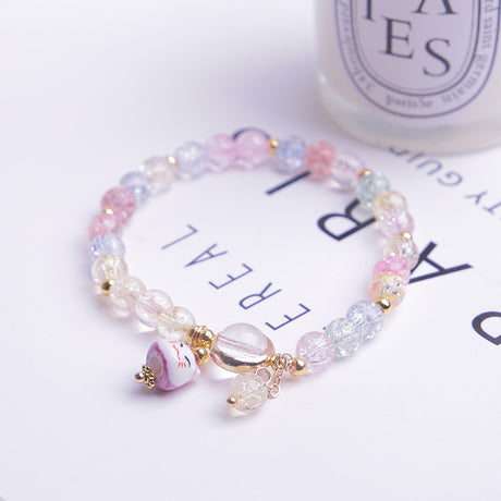 Cute crystal opal bracelet for girls
