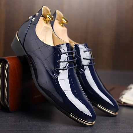 Bright Leather British Business Shoes