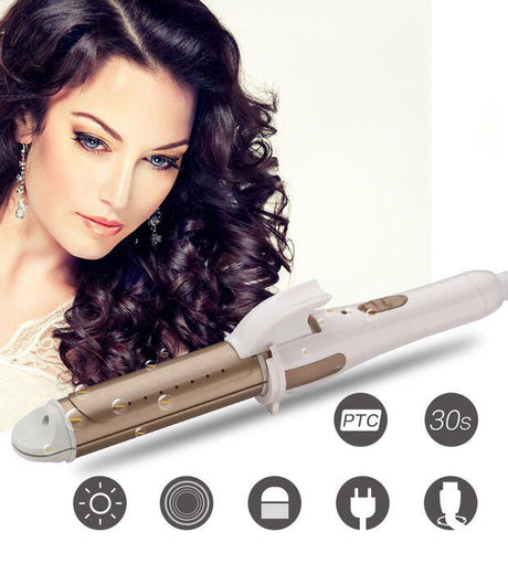 Wet and dry curling iron