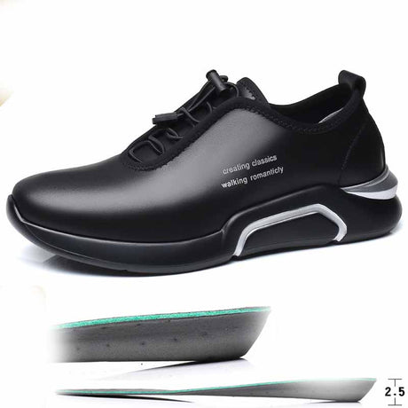 Breathable Inner Heightening Men's Single Shoes