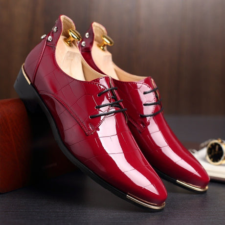 Bright Leather British Business Shoes