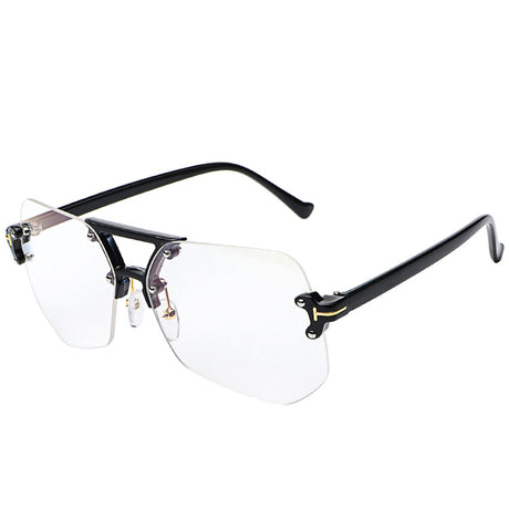 Frameless grey black ant personality Sunglasses