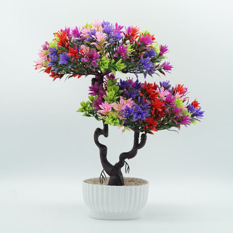 Potted Table Decoration With Artificial Flowers