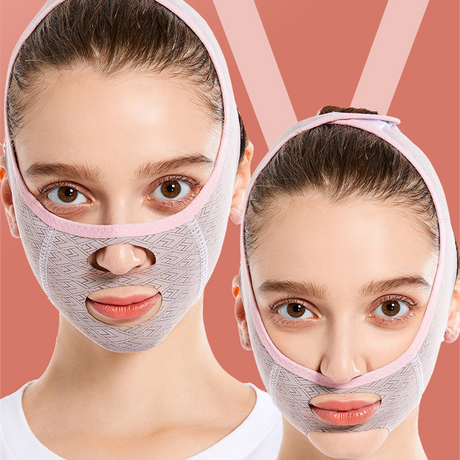 Face-lifting Artifact V-face Bandage Lifting Tightening Sagging, Face-lifting Double Chin Shaping, Beauty Face Carving Sleep Mask Sticker