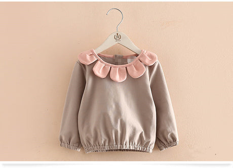 Girls' Children's Clothing And Top Bottoming Shirt