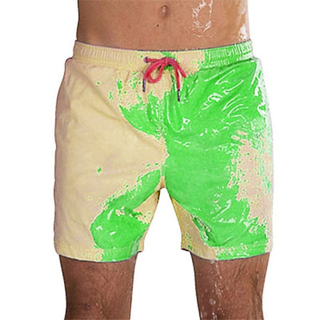 Magical Change Color Beach Shorts Summer Men Swimming Trunks Swimwear Swimsuit Quick Dry bathing shorts Beach Pant