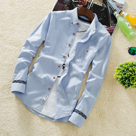 The 2021 men's shirt men's slim casual summer all-match Shirt Youth clothing Mens S inch color