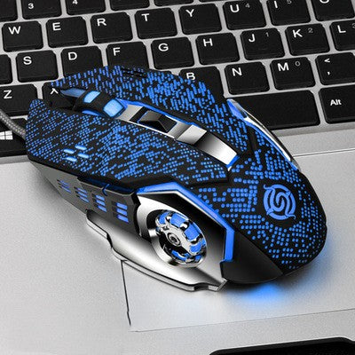 Macro Definition Gaming Competitive Office Home Metal Backboard Housing USB Wired Mouse