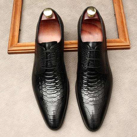New Product Pointed Toe Men's Fashion British Formal Leather Shoes