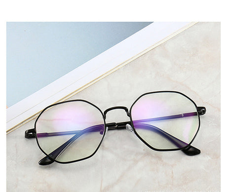 Octagonal anti-blue glasses