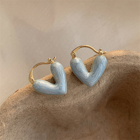 Love Earrings For Women's New Peach Heart Small And Luxury
