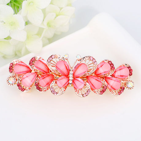 Korean Alloy Rhinestone Butterfly Hairpin Jewelry