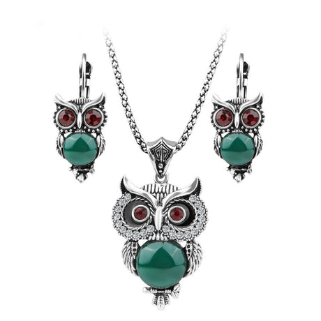 Creative Owl Jewellery Sets Necklaces Earrings Women Necklace