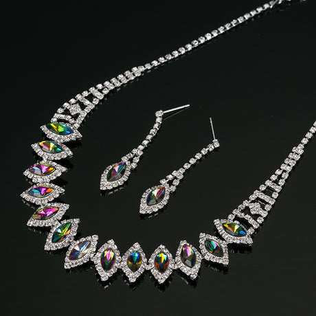 Japanese and Korean Bride Necklace and Earring Set