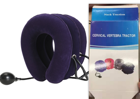 Portable traction cervical spine stretcher