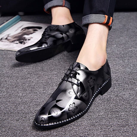 Business Formal Wear Wedding Men's Bright Leather Shoes