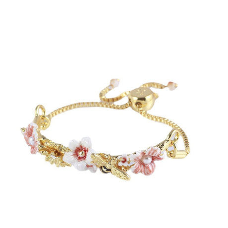 Bee Flowers And Beans Adjustable Bracelet