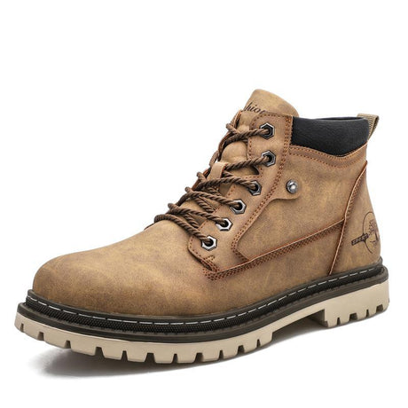 Casual High Top Leather Tooling Shoes Men