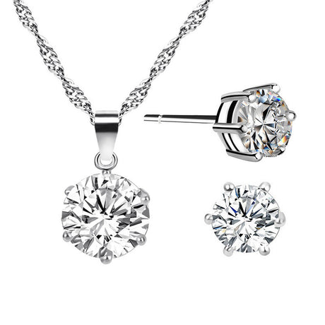 Combination Of European And American Diamond-studded Ladies Jewellery