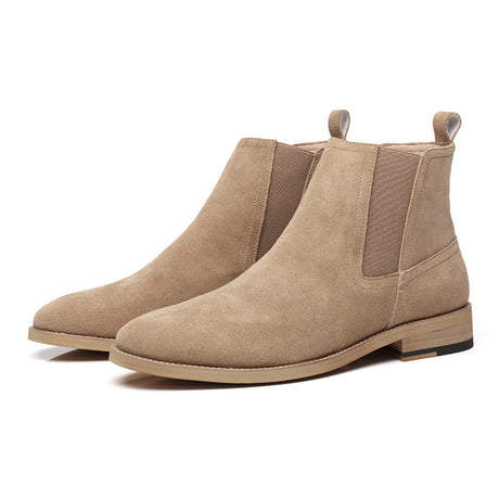 British short boots frosted suede men's boots