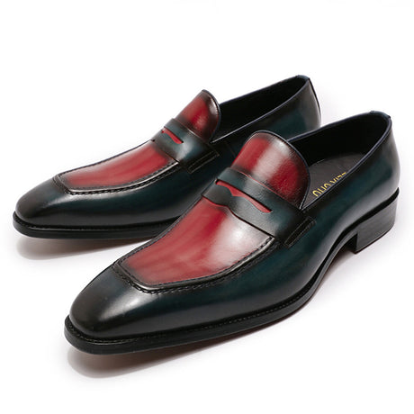 New Penny Loafers Handmade Leather Shoes Men