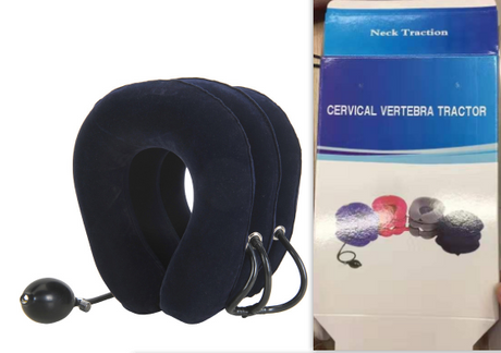 Portable traction cervical spine stretcher