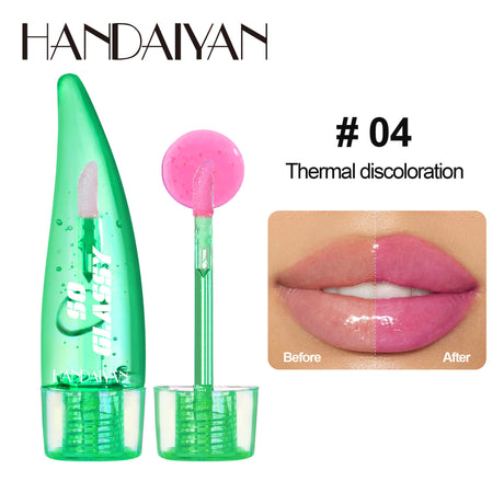 Color-changing Lip Gloss Pearlescent Mirror Glass Transparent
