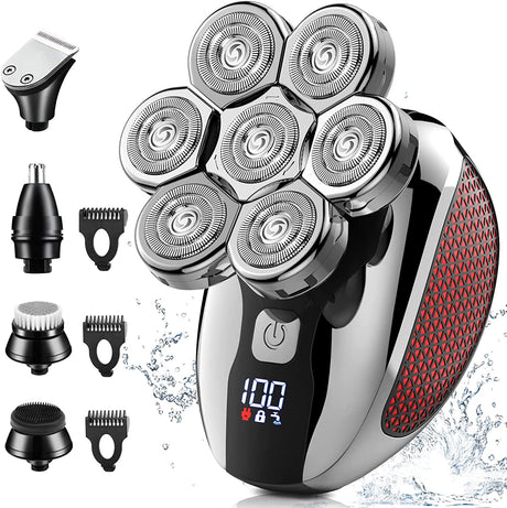 Fully Washable Multifunctional Electric Optical Head Hair Clipper