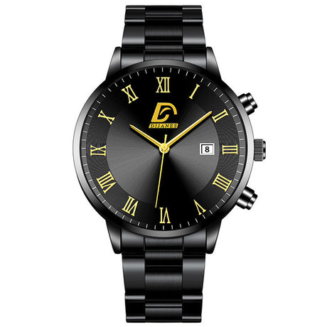 Fashion Men's Casual Business Calendar Stainless Steel Watch