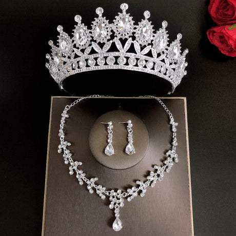 Bridal Crown Three Piece Set
