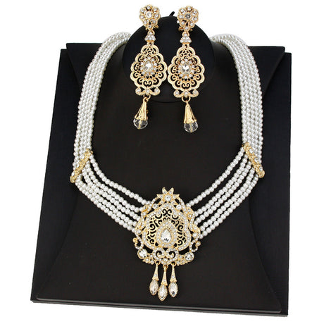 Morocco Bridal Wedding Necklace Jewelry Set