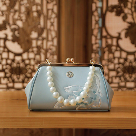 Clutch Bag Han Chinese Clothing Bag Hand Embroidered Cowhide Small Bag
