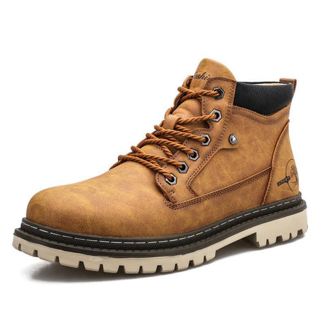 Casual High Top Leather Tooling Shoes Men
