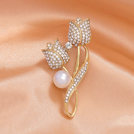 New Fashion Pearl Accessories Button Brooch