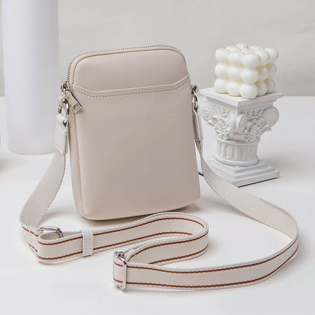 Solid Color Simple Mobile Phone Bags Small Crossbody Shoulder Bag For Women
