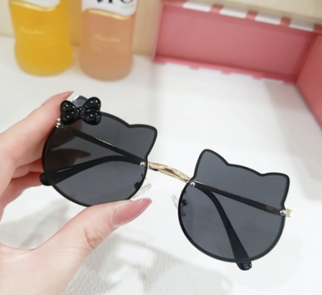 Personalized UV Protection Cute Cartoon Glasses Boys And Girls Glasses Kitten Ear Sunglasses