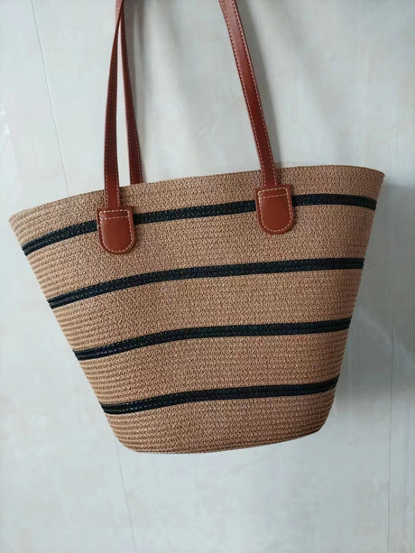 All-matching Straw Mori Style Woven Bag Ins