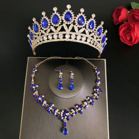 Bridal Crown Three Piece Set