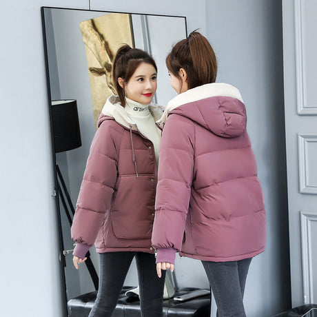 Winter Bread For Women's Short INS Fluffy Cotton-Padded Jacket